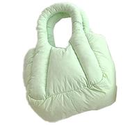 Generisch Petit sac à main coréen avec tampon plissé, vert