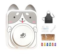 Generisch Petit tour de poterie USB 5 V CC | Cute tour de poterie animal | Kit d'art adapté aux débutants pour modeler, sculpter, sculpter, peindre, bricoler