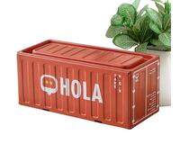 Generisch Petite boîte à outils en métal - Décoration de rangement multifonction en fer inoxydable - Boîte de rangement avec couvercles - Pour adolescentes, filles, voyage, intérieur et extérieur