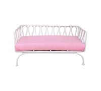 Generisch Petite chaise de canapé en fer avec structure en métal ferreux | Cadre en fer permanent et rembourrage en tissu confortable pour des expositions détaillées de modélisme et ponts de salon