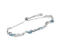Generisch Petite Empilable Bracelet Anneaux Bracelet With Irregular Design Light & Versatile Acier Et Connecté Anneaux (Sky Blue, One Size)