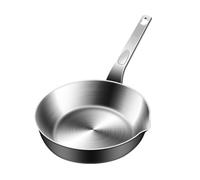 Generisch Petite poêle à œufs - Poêle de cuisson antiadhésive en acier inoxydable | Poêle à omelette pour appartement, dortoir, restaurant, ferme, camping, pique-nique et autres