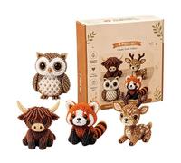 Generisch Petits animaux en perles 3D à faire soi-même - Broderie de perles d'animaux pour adultes et adolescents avec instructions (français non garanti) - Figurines d'animaux mignons faites à la
