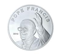Generisch Pièce souvenir de collection Le 266e Pape de l'Église catholique Pape François Qualité Exquise, Céramique