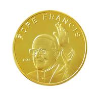 Generisch Pièce souvenir de collection Le 266e Pape de l'Église catholique Pape François Qualité Exquise, Céramique