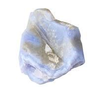 Generisch Piedra Cruda De Ágata Azul - Espécimen Mineral De Natural, Ágata De Partículas Grandes | Roca Difusora De Piedra Triturada, Decoración De Peceras, De Maceta, Decoración Del