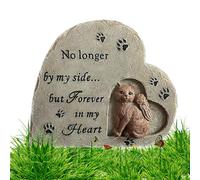 Generisch Pierre commémorative en forme de cœur pour animal de compagnie, en résine résistante aux intempéries, pour chat, cadeau commémoratif pour le jardin et la pelouse