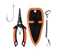 Generisch Pince à poisson, inoxydable et portable | Décrocheur avec coupe-cordon, pour la pêche en rivière, lac, rive, bateau et eau douce