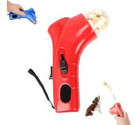 Generisch Pistolet à traitement pour chat, lanceur interactif pour animaux de compagnie, catapulte, jouet portable pour l'entraînement, distributeur de collations (rouge)