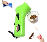 Generisch Pistolet à traitement pour chat, lanceur interactif pour animaux de compagnie, catapulte, jouet portable pour l'entraînement, distributeur de collations (vert)