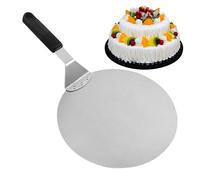 Generisch Pizza Slider | Pagaie à pizza en aluminium et métal avec bois pliable | Pizzaa Peelwith manche en bois | Serveur de gâteau rond Outil de cuisson pour cuisine, restaurant, maison, appartement