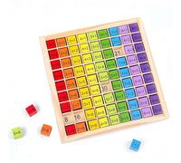 Generisch Planche à calculer en bois Montessori 1 x 1 - Pour élèves du primaire - 1 x 1 - 99 cm - Arithmétique - Jouet éducatif - Cadeau