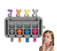 Generisch Planche d'activité - Jouet éducatif en silicone, jouet pour l'apprentissage précoce, pour les filles de 1 à 3 ans pour une utilisation à la maison, en classe, à la maternelle et en voyage