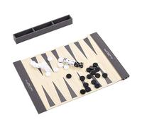 Generisch Planche de backgammon à roulettes, en cuir synthétique, tapis de jeu de backgammon, jeu d'échecs avec règles simples, parfait pour les adultes et tapis de jeu familial pour la plage, le parc