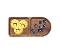 Generisch Planche en bois avec support de tri divisé | Plateaux en bois avec compartiments pour cuisine, maison, collations, pain, noix, chips