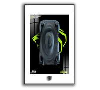 Generisch Planche murale pour Lego Technic Peug*eot 9X8 24H Le Ma*ns Hy*Brid Hypercar 42156, 80 x 50 cm, pour montage mural de voiture Lego