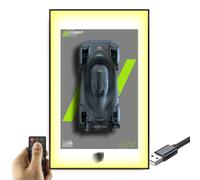 Generisch Planche murale pour Lego Technic Peug*eot 9X8 24H Le Ma*ns Hy*Brid Hypercar 42156, 80 x 50 cm, pour montage mural de voiture Lego