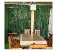 Generisch Plante de bambou artificielle haute pour décoration intérieure et extérieure, tiges de bambou artificielles avec base en bois, parfaite pour le salon, l'hôtel, le balcon, le jardin et la