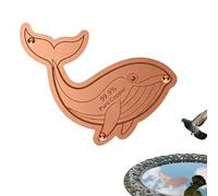 Generisch Plaque en cuivre pour bain d'oiseaux - Utilisable toute l'année avec support à trois points, disque de nettoyage en cuivre pour animaux marins - Pour les amoureux de la nature, les mères et