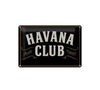 generisch Plaque en tôle bombée Havana Club 20 x 30 cm