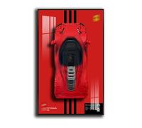 Generisch Plaque murale pour remorque murale Lego Technic Ferrari Daytona SP3 42143, compatible avec la voiture Ferrari, cadeau de décoration pour adultes pour les amateurs de Lego