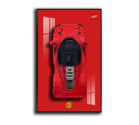 Generisch Plaque murale pour remorque murale Lego Technic Ferrari Daytona SP3 42143, compatible avec la voiture Ferrari, cadeau de décoration pour adultes pour les amateurs de Lego