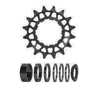 Generisch Plateau à une vitesse, adaptateur de dérailleur de roue 16T/18T, plateau rigide, pour extérieur, ville, rue, VTT, vélo de course, adultes, débutants, adolescents
