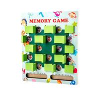 Generisch Plateau de Jeu Mémoire - Jeu de Bois Assorti - Jeu d'adresse éducative Défi | À utiliser pour Et Les Filles Age De 3 à 7 Ans Activité Éducative En Aperçu