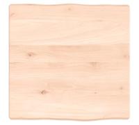 Generisch Plateau de table en bois massif - 40 x 40 cm - Chêne non traité | Bord naturel en bois de chêne, projet de bricolage, polyvalent, fabriqué à la main, grain individuel