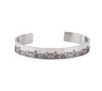 Generisch Plusieurs Avec Naturelle Choix Naturelle Bijoux Bracelet manchette inspirant de 10 mm Je suis fier de toi Bracelet Messages Bracelet Largeur Élastique Anneaux (Silver, One Size)