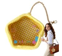 Generisch Pochette d'affichage avec personnages clairs - Boîte de rangement portable pour petites poupées - Protection des accessoires pour femmes et hommes - Quotidien et extérieur, Étoiles, Siehe