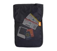 Generisch Pochette de voyage pour documents de voyage - Poche pour documents de voyage autour du cou - Compartiment étanche pour téléphone portable - Organiseur de passeport antivol unisexe pour
