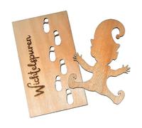 Generisch Pochoir d'empreintes de pas de lutin de Noël | Pochoir pour fenêtre | Empreinte de pas | Pochoir de sol | Lutin Schablon | Décoration de fenêtre