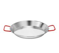 Generisch Poêle à frire, en acier au carbone, sans couche, à double oreille, avec poignées anti-calcaire, facile à nettoyer, pour les aliments ménagers et les cuisinières à induction