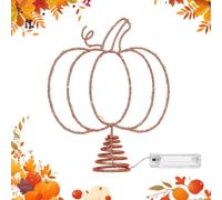 Generisch Pointe d'arbre d'automne - effrayante - Ornement LED | Pointe de sapin de Noël pour enfants, maison, bureau, église, vacances, fête, cheminée, fenêtre, intérieur, extérieur, hiver