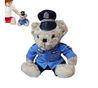Generisch Politiques Doudou en peluche - En forme d'ours en peluche - Avec déhoussable - Pour , filles et