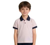 Generisch Polo à manches courtes pour garçon avec col de couleur contrastée en tissu doux pour la première journée d'école et le dîner festif de famille