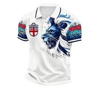 Generisch Polo à manches courtes pour homme Tournoi 2026, matériau respirant et résistant au chlore, aspect polo classique avec col renforcé, couleurs résistantes et indéformables après de nombreux