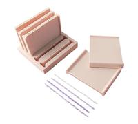 Generisch Polymer Strip Rolling Guides Contrôle précis 5 tailles avec | Guide de rouleau en argile polymère - Base de rangement pour la fabrication de bijoux - Décoration d'intérieur - Artistes en