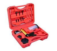 Generisch Pompe à vide manuelle pour voiture - Kit de pompe d'aspiration avec manomètre - Kit de purge de frein - Pour vidange d'huile de voiture, entretien, travaux de réparation et pour une