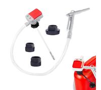 Generisch Pompe de transvasement - Aspiration du véhicule avec capteur d'arrêt automatique - Pompe de réservoir d'huile 12 l/min avec 3 adaptateurs et tuyau de 130 cm - Pour voiture, construction