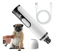 Generisch Ponceuse à ongles pour chien - 3 vitesses - Outil de soin et de lissage des pattes sans douleur - Avec lumière LED - Pour couper les griffes des chiots et chatons