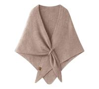 Generisch Poncho en tricot pour femmes avec nœud décoratif - Cape asymétrique comme accessoire polyvalent | Chaudière d'épaule élégante pour un look par couches, taille unique