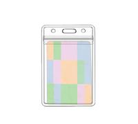 Generisch Porte-badge d'identification vertical - Protecteur de nom transparent imperméable pour carte de bureau | Organiseur durable pour cartes de crédit passeport hôtel clé lieu de travail