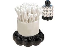 Generisch Porte-boules de coton - Porte-cure-dents créatif et attrayant - Distributeur de fil dentaire Qtip - Porte-cure-dents décoratif portable en coton - Pour chambre à coucher