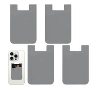 Generisch Porte-carte Stick - 4 x étuis pour cartes de crédit pour l'arrière du téléphone | Portefeuille mince, accessoires de téléphone portable, poignées amovibles pour smartphone pour les voyages