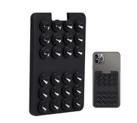 Generisch Porte-cartes à ventouse pour téléphone - Porte-cartes autocollant - Outil de maintien de téléphone avec 24 ventouses individuelles pour fenêtre, miroir, mur et douche