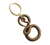 Generisch Porte-clés Année du Serpent 2025 - Décoration du Nouvel An chinois | Ornement serpent en laiton | Pendentif de sac et pendentif animal de style chinois, Style rétro, Siehe Beschreibung