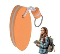 Generisch Porte-clés bateau flottant portable | Porte-clés ovale | Pendentif tendance pour surf, kayak, lac, pêche, piscine, sac de sport, sac à main, voiture, extérieur, Orange, Siehe Beschreibung