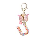 Generisch Porte-clés de défense des chats avec pendentif papillon et pampille - Porte-clés cure-dents, u, taille unique